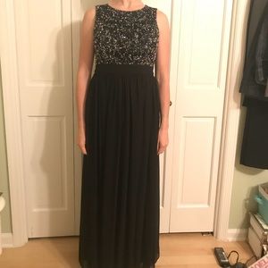 Adrianna Papell Collection Beaded Empire Gown